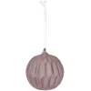 Boule de Noël en verre dépoli rose foncé Ø8cm < Gifi Online