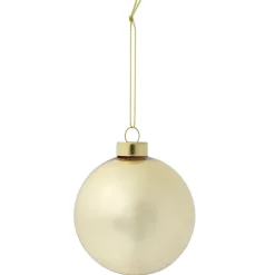Boule de Noël en verre Fantasia Ø8cm (3 modèles doré/vert/rouge)