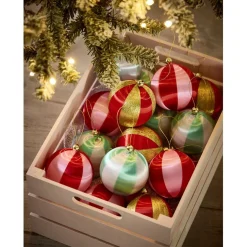Boule de Noël fil couleur rayée Ø8cm (3 modèles) < Gifi Best