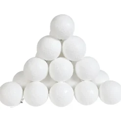 Boule de Noël imitation neige Ø6cm x24