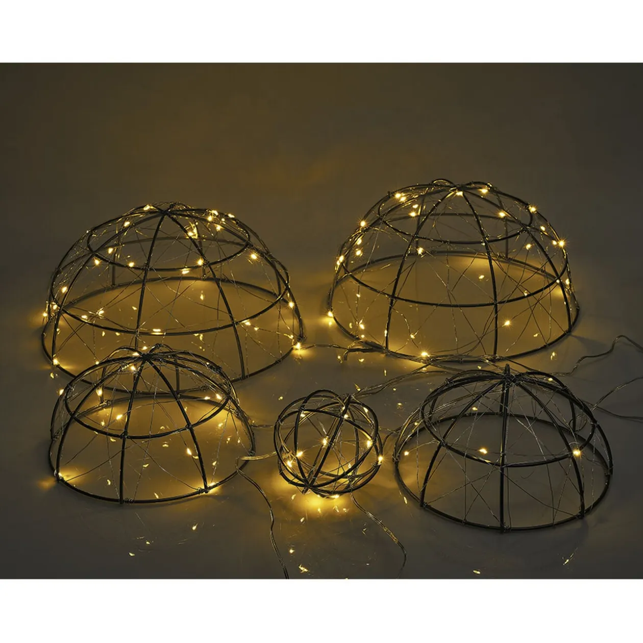 Boule de Noël 100 LED blanc chaud x3