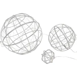 Boule de Noël 100 LED blanc chaud x3