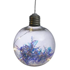 Boule de Noël lumineuse 6 LED blanc chaud Ø15 cm < Gifi Outlet