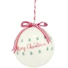 Boule de Noël Merry Christmas avec noeud Ø8cm (2 modèles) < Gifi Discount