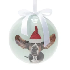 Boule de Noël motif animal mignon avec ruban blanc Ø8cm (4 modèles) < Gifi Outlet