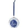 Boule de Noël motif banquise bleu et blanc Ø8cm - 3 modèles < Gifi Clearance