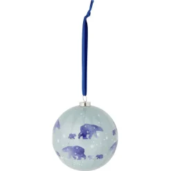 Boule de Noël motif banquise bleu et blanc Ø8cm - 3 modèles < Gifi Clearance