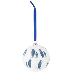 Boule de Noël motif banquise bleu et blanc Ø8cm - 3 modèles < Gifi Clearance