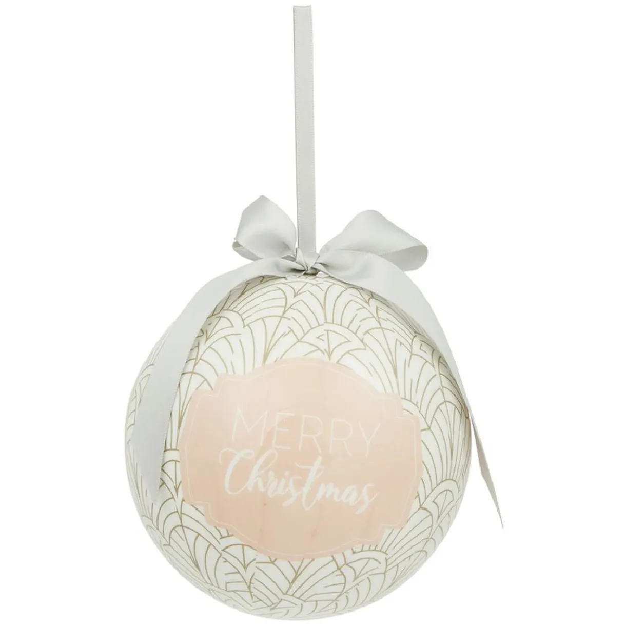 Boule de Noël motif et inscription Merry Christmas Ø12 cm < Gifi Outlet