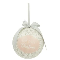 Boule de Noël motif et inscription Merry Christmas Ø12 cm < Gifi Outlet