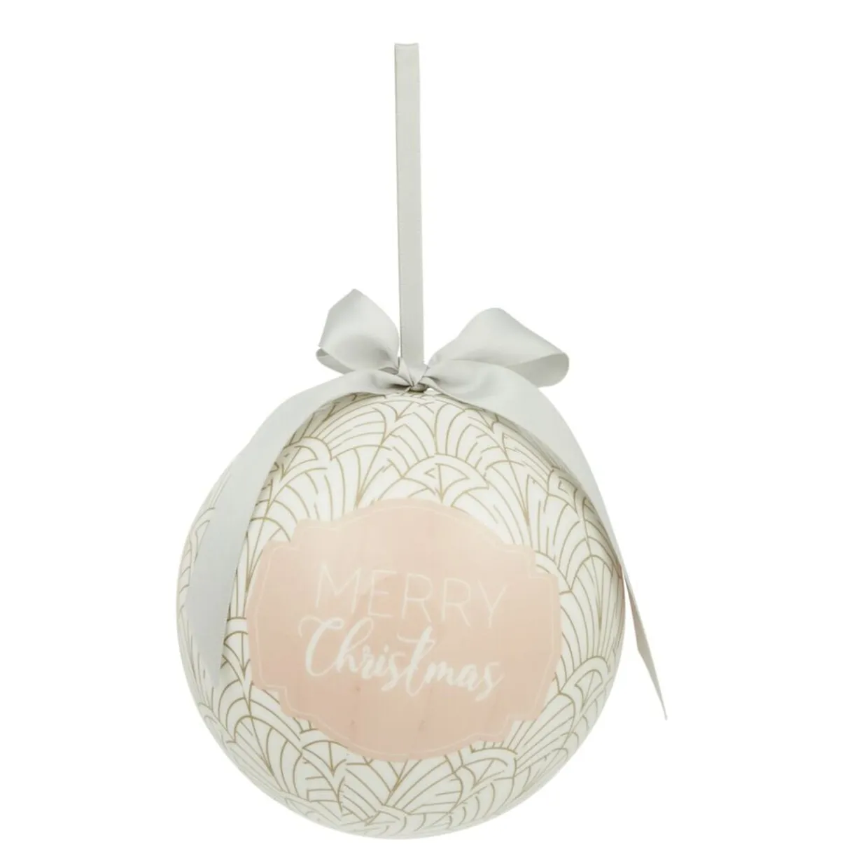 Boule de Noël motif et inscription Merry Christmas Ø12 cm < Gifi Outlet