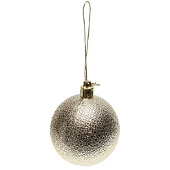 Boule de Noël à motif relief brillant