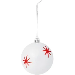 Boule de Noël motif étincelle Ø8cm (3 modèles)