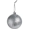 Boule de Noël paillette argenté Ø6cm x3 < Gifi Hot