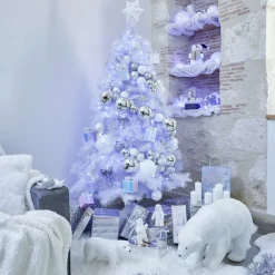 Boule de Noël plastique avec sequins irisés Ø8cm < Gifi Outlet