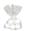 Boule de Noël plastique blanc x6