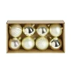 Boule de Noël plastique doré x8 forme assortie Ø9cm < Gifi Online