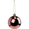 Boule de Noël rose foncé brillant Ø6cm < Gifi Online