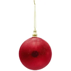 Boule de Noël rouge Ø10 cm < Gifi Outlet