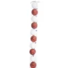 Boule de Noël rouge et blanche x10