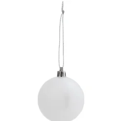Boule de Noël rouge et blanche x10
