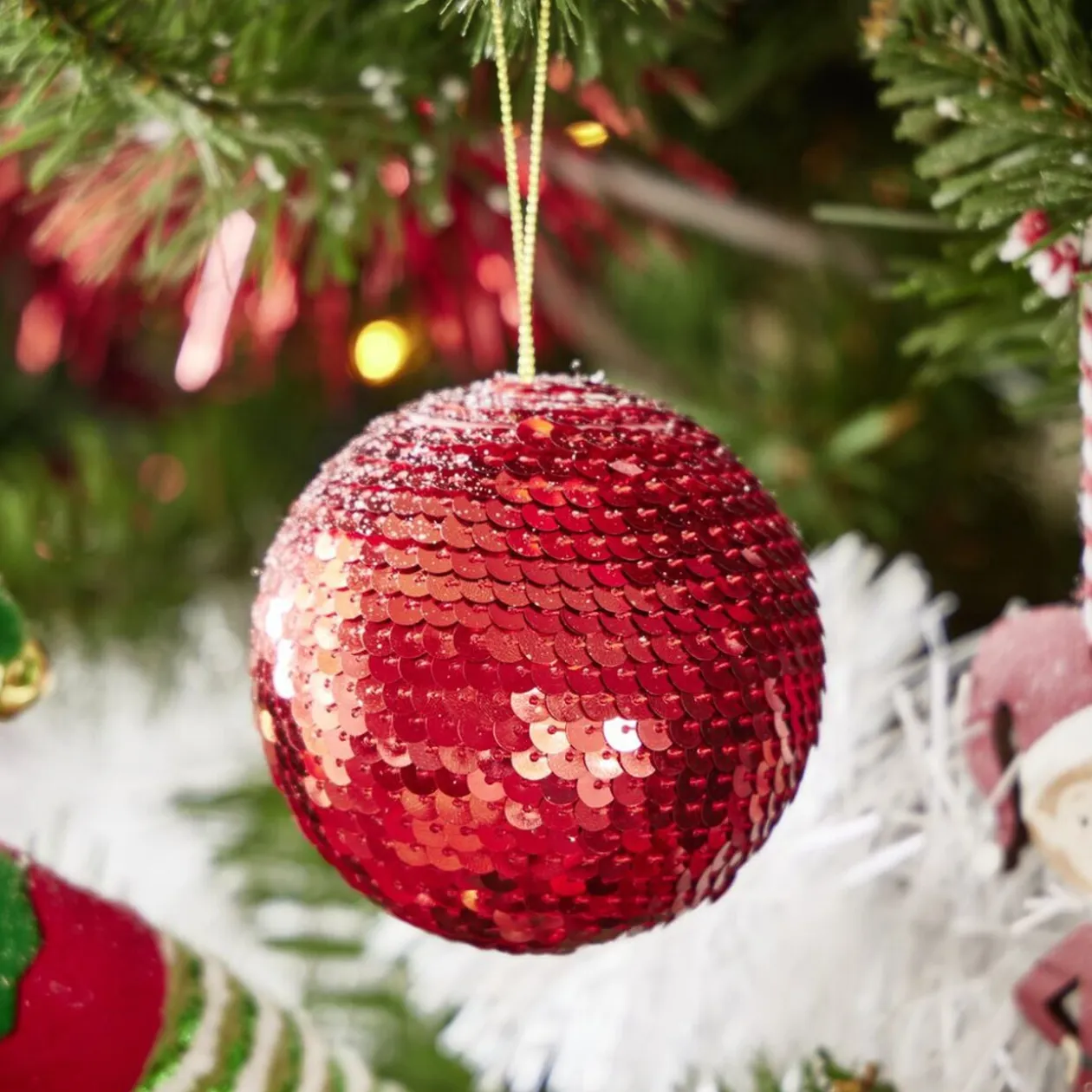 Boule de Noël à sequin (4 modèles)