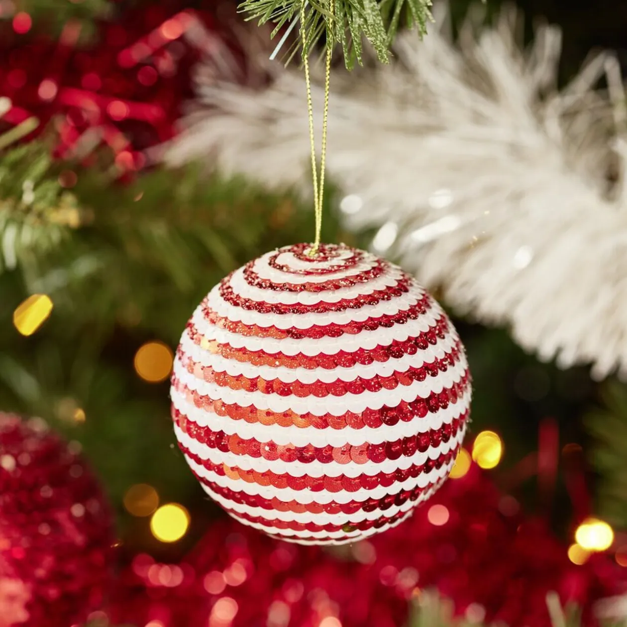 Boule de Noël à sequin (4 modèles)