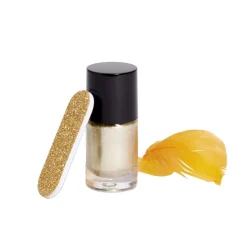 Boule de Noël transparente Ø8cm avec lime et vernis à ongles doré < Gifi Sale