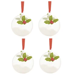 Boule de Noël transparente à garnir x4