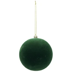 Boule de Noël velours uni Ø10 cm