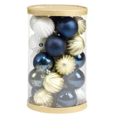 Boule de Noël x25 boréal Ø6.5cm