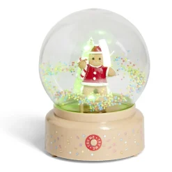 Boule à neige lumineuse animée musicale bonhomme pain d'épices - 2 modèles < Gifi Clearance
