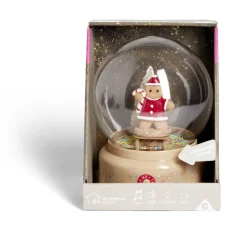 Boule à neige lumineuse animée musicale bonhomme pain d'épices - 2 modèles < Gifi Clearance
