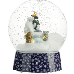 Boule à neige Noël lumineuse animée 15LED Ø21xH24cm < Gifi Sale