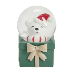 Boule à neige Noël traditionnel personnage 9x6,5xH9cm (4 modèles)