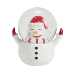 Boule à neige Noël traditionnel personnage 9x6,5xH9cm (4 modèles)