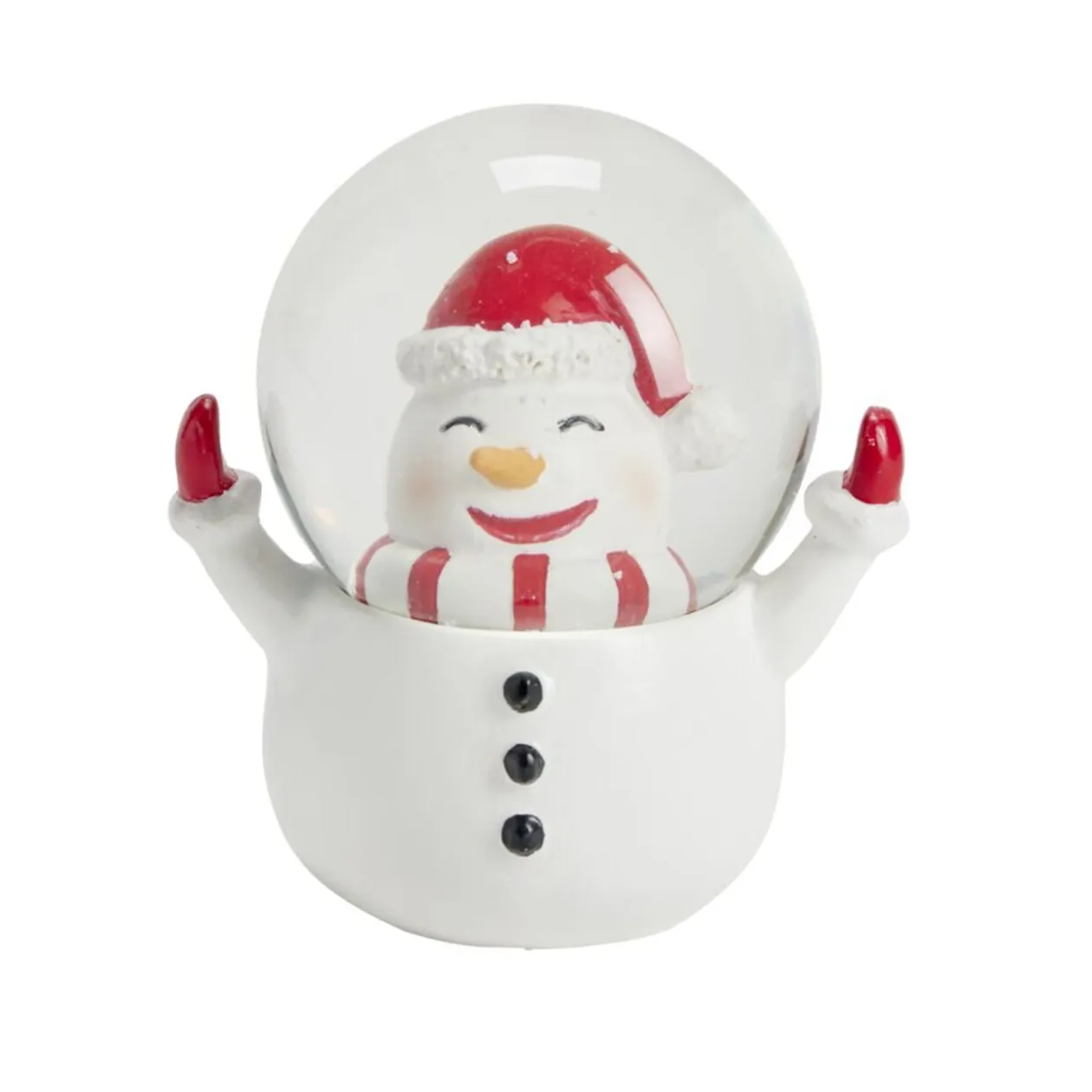 Boule à neige Noël traditionnel personnage 9x6,5xH9cm (4 modèles)