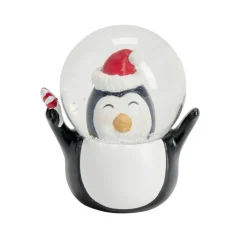 Boule à neige Noël traditionnel personnage 9x6,5xH9cm (4 modèles)