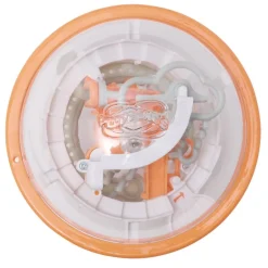 Boule Perplexus 3D 100 défis plastique jaune 23x20cm