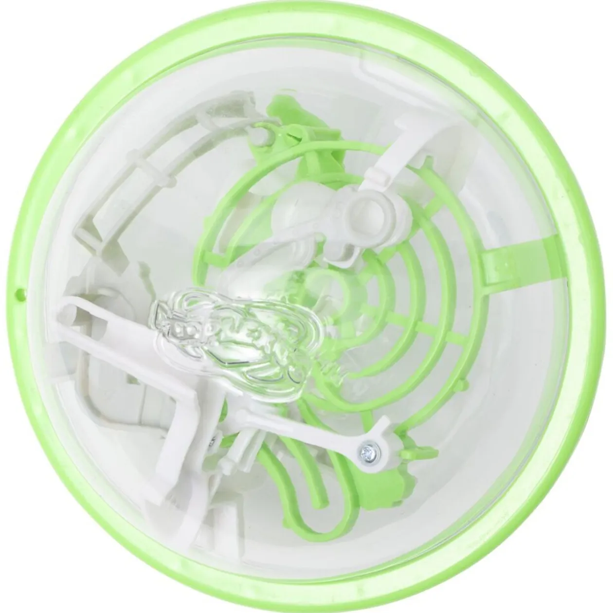 Boule Perplexus 3D 100 défis plastique jaune 23x20cm