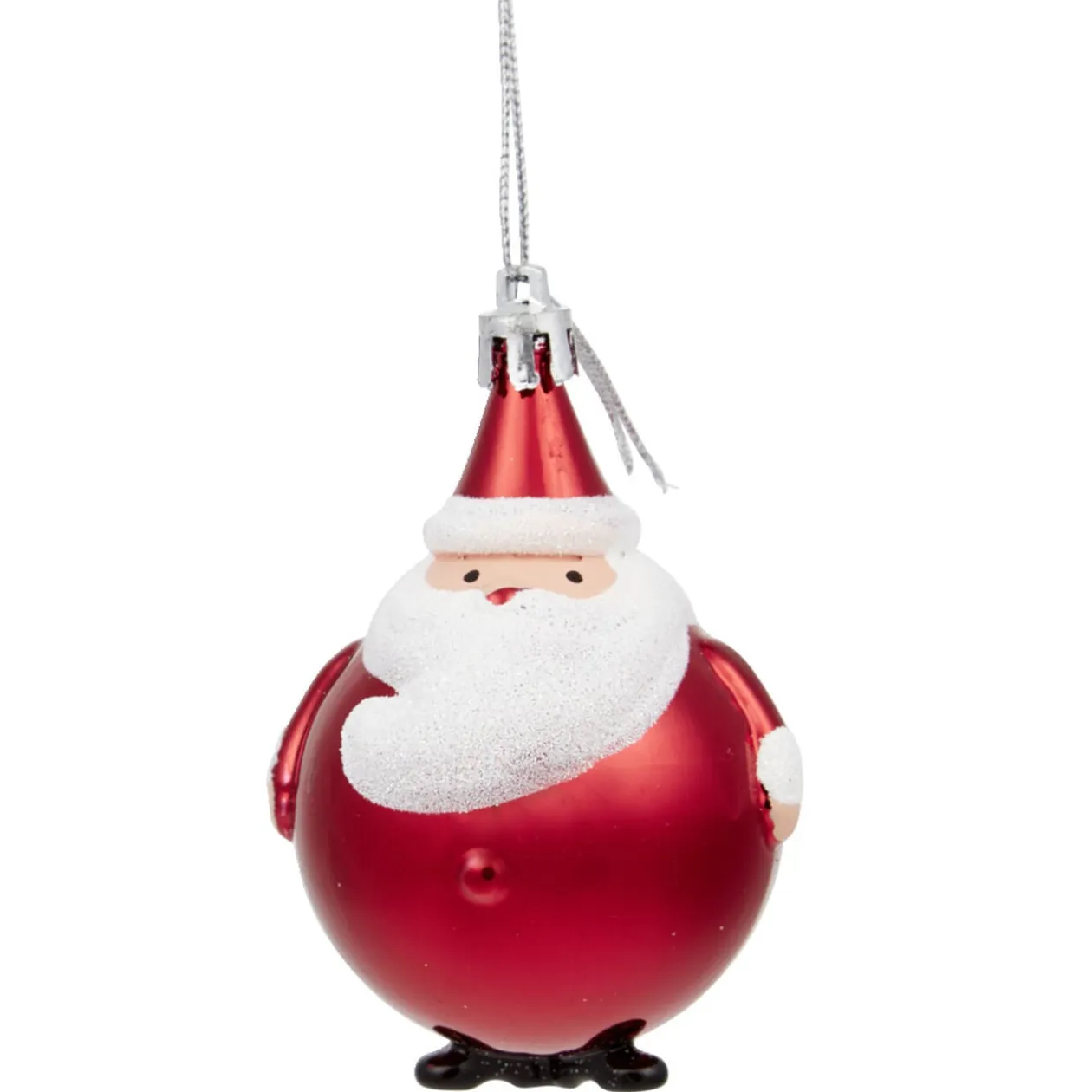 Boule Père Noël rouge à suspendre