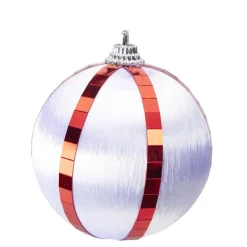 Boules de Noël fil métallisé x6 à suspendre