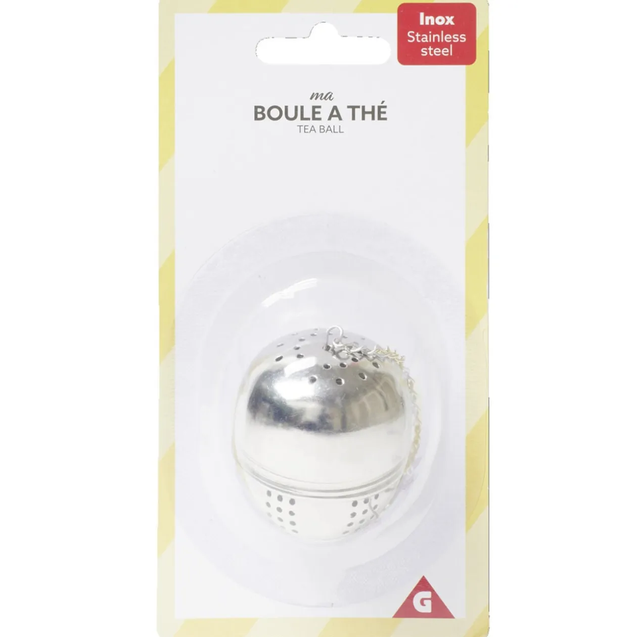 Boule à thé pour infuser en acier Ø4xH5cm