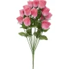 Bouquet de Roses et Gypsophil rose en polyéthylène