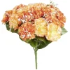 Bouquet d'oeillets et gypsophiles orange < Gifi