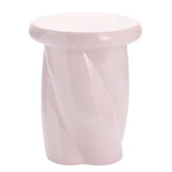 Bout de canapé Creamy plastique blanc Ø33xH40cm < Gifi Best