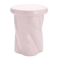 Bout de canapé Creamy plastique blanc Ø33xH40cm < Gifi Best