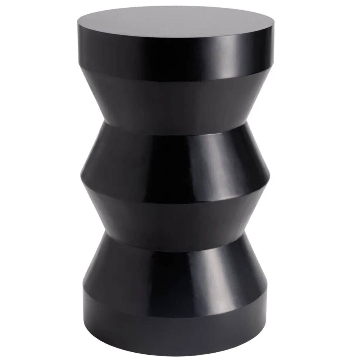 Bout de canapé Pop bois noir Ø29xH47cm < Gifi Hot
