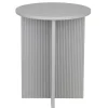 Bout de canapé rond en bois Elton blanc Ø40xH49,5cm < Gifi Hot