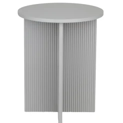 Bout de canapé rond en bois Elton blanc Ø40xH49,5cm < Gifi Hot